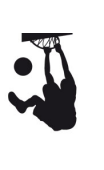 Sticker basketball dunk