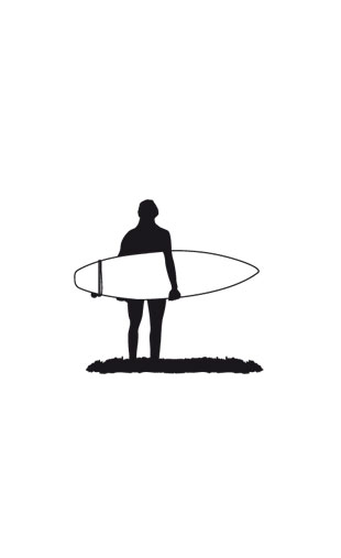 Sticker surfeur