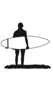 Sticker surfeur