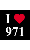 Sticker I love 971