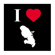 Sticker I love Martinique 1