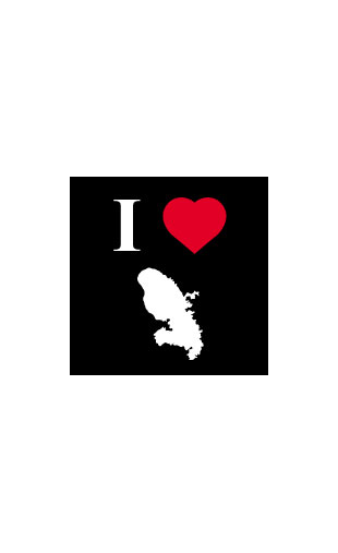 Sticker I love Martinique