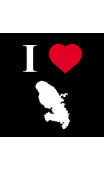 Sticker I love Martinique