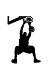 Sticker basketball dunk