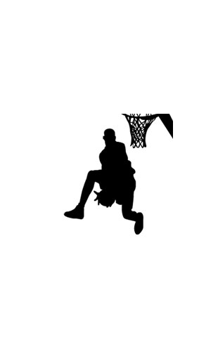 Sticker basket slam dunk