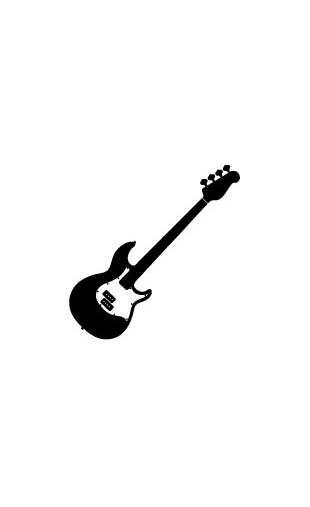 Sticker guitare basse