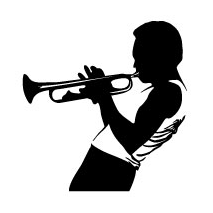 Sticker Jazz Trompette