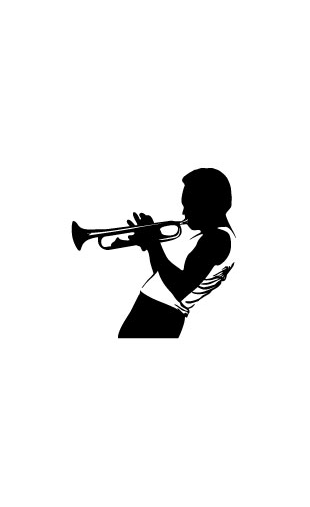 Sticker Jazz Trompette