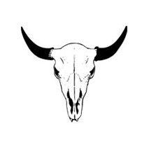 Sticker Buffalo Skull