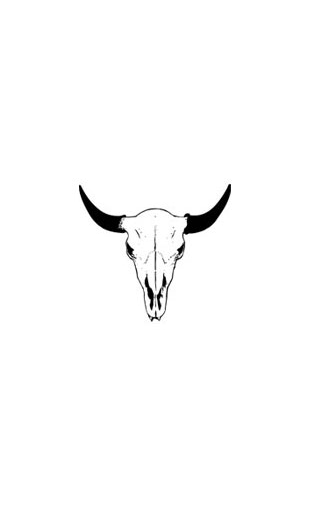 Sticker Buffalo Skull