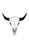 Sticker Buffalo Skull