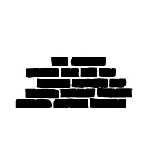 Sticker mur de briques