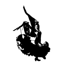 Sticker danse flamenco