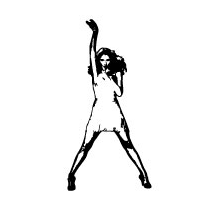 Sticker chanteuse 3