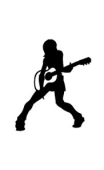 Sticker guitare girl