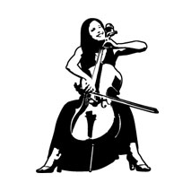 Sticker violoncelle