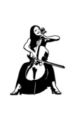 Sticker violoncelle