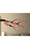 Sticker branche fleur