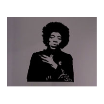 Sticker guitariste jimi