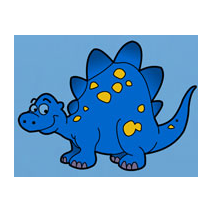 Sticker dinosaure Ã  pois