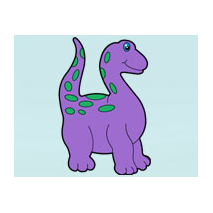 Sticker dinosaure enfant