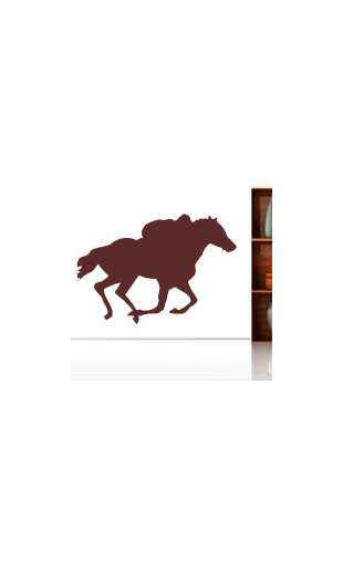 Sticker cheval galop