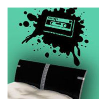 Sticker cassette audio