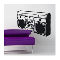 Sticker ghettoblaster