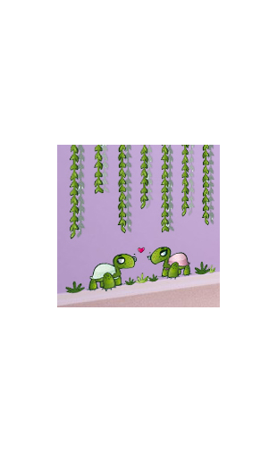 Sticker univers tortue