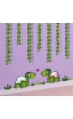 Sticker univers tortue