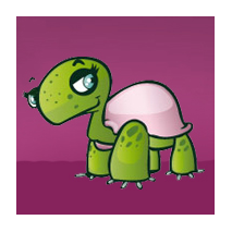 Stickers tortue fille
