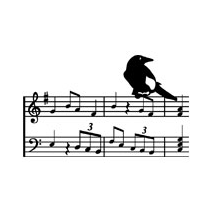 Sticker partition oiseau