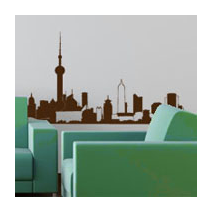 Sticker immeubles Shanghai