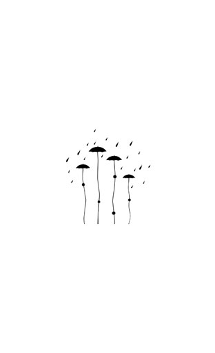 Sticker parapluie design