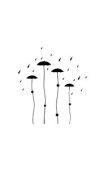 Sticker parapluie design