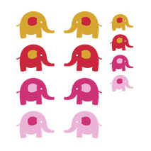 Kit Sticker Ã©lÃ©phants