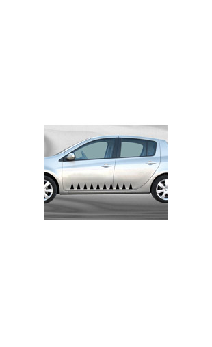 Sticker voiture Triangles