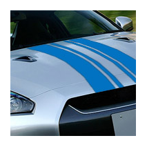 Bande racing doubles stickers voiture