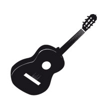 Sticker Guitare Acoustique