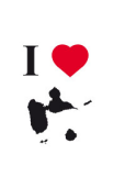 sticker I love Guadeloupe