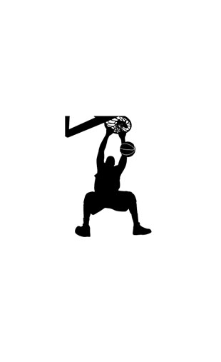 Sticker basketball dunk