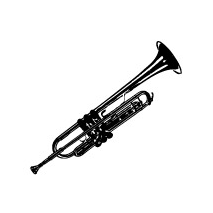 Sticker Trompette Jazzman