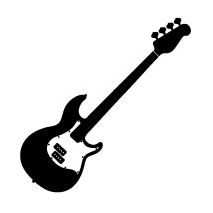 Sticker guitare basse