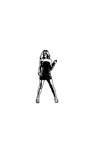 Sticker chanteuse